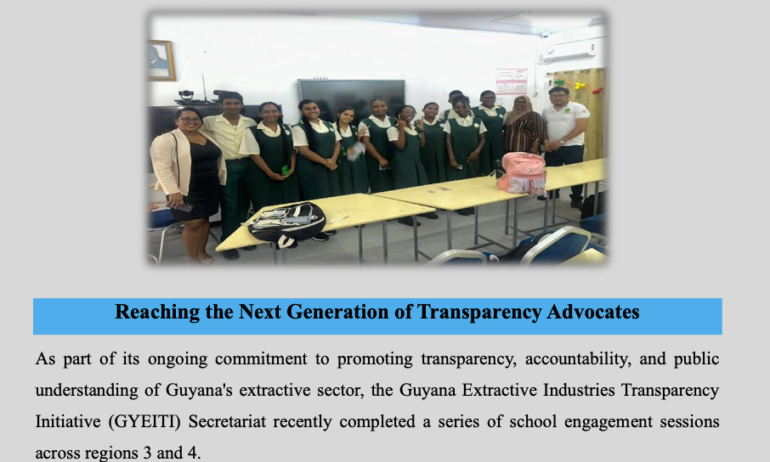 What role does transparency play in Guyana’s development?