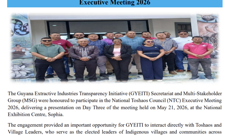 What role do Indigenous leaders play in promoting transparency and accountability in the management of Guyana’s natural resources?
